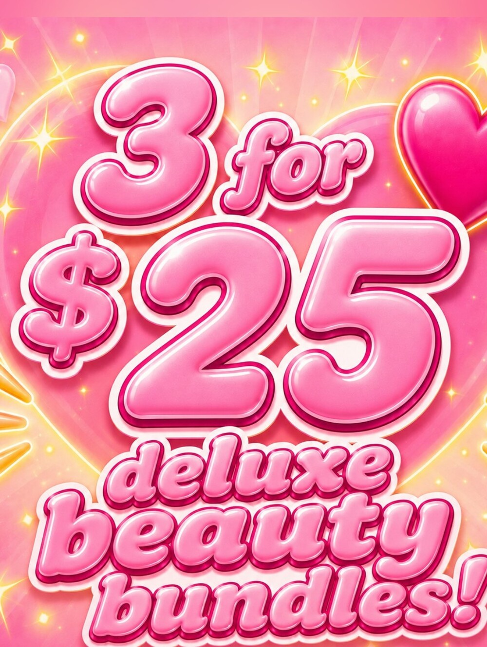 Items Marked 💖 Are 3 For $25